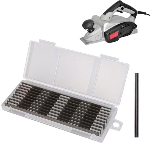 10 Stück Elektrohobel holz,Hobelmesser,Hobelmesser 82mm,Elektrohobel,Grundhobel,für Holzbearbeitungsmaschinen,(82 x 5.5 x 1.1 mm）