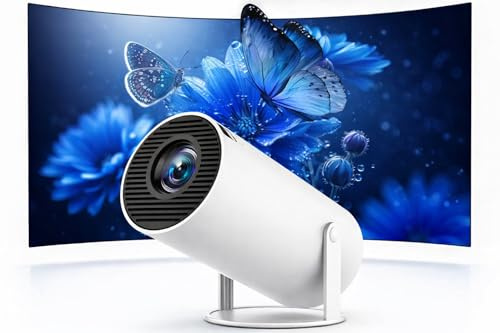 Mini Portable Projector with 4K 1080P Support