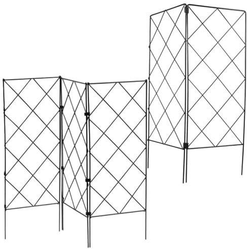 Angoily 5 Stück Teiliges Stabiles Klettergerüst für Pflanzen Faltbares Gartenspalierset Robustes Rankgitter für Kletterpflanzen Geeignet für Himbeeren Bohnen Gurken Wetterfest