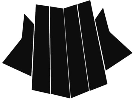 EOYLBFWH Adesivo Montante finestrino Auto, per Alfa Romeo Giulietta (Type 940) 2015-2020, Facile da installare Adesivo Personalizzato Auto pilastro Finestra e Porta,1 Set