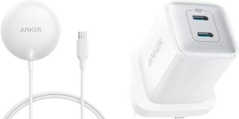 Anker MagSafe Charger Pad Compatible, MagGo iPhone 16 Wireless Charging Pad, Qi2 Certified 15W Wireless Charger, For iPhone 16/16 Plus/16 Pro/16 Pro Max/15/14/13/12 Series and USB C Plug 40W