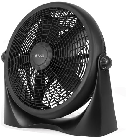 Commercial Cool 16 Inch High Velocity Floor Fan, Black, CFF16B