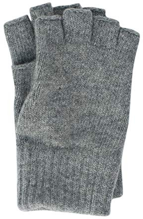 FosterNatur, Herren Handschuhe Fingerlos, 100% Wolle