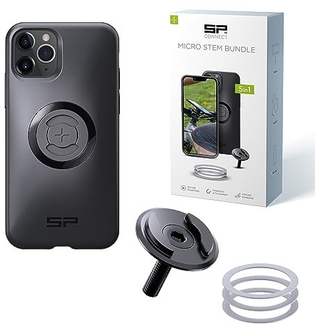 SP CONNECT Micro Stem Bundle | SPC+ | für iPhone 11 Pro/XS/X Handy Halterung für den fahrradlenker | Smartphone Halterung Fahrrad | handyhalter