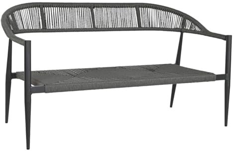 Home ESPRIT Gartensofa aus Aluminium, 131 x 55 x 76 cm