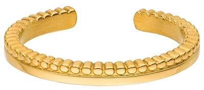 Purelei Malihini Coin Ring Adjustable – Filigraner, größenverstellbarer Ring in Gold, Silber und Roségold – Orientalisch inspiriertes Design – Größen S/M und M/L – Edelstahl (S/M, Gold)