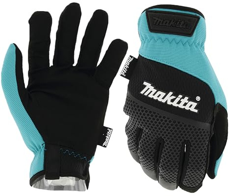 Makita P-84660 Guanti da lavoro con polsino aperto, taglia L