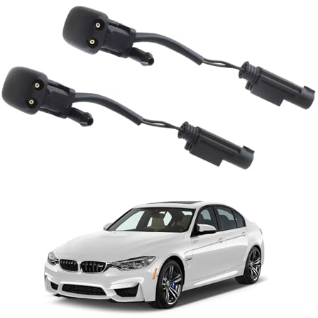 LICHENGTAI 2 Stück Scheibenwaschdüse Wischersprühdüsen für 5er E39 528I 530I M5 Auto Frontscheibenwischer Waschdüsen 8 361 039, 61 66 8 361 039 Front Scheibenwischer Spritzdüse