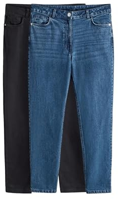 THE SET Femme Jean Skinny, Lot de 2 Mid Blue/Black 44