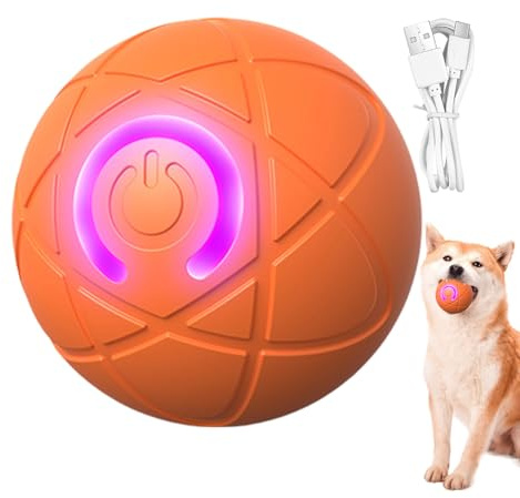 Giocattoli interattivi per cani, palla rotante automatica, palla intelligente per cani che si muovono, giocattoli rotanti rimbalzanti per cani, funzione attivata dal movimento, per cuccioli di piccola