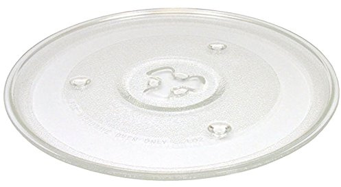 Qualtex 3 Lug 270mm Glass Turntable Plate Dish for Panasonic Microwaves