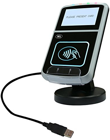 ACR123U Arm Lector sin Contacto Inteligente Procesador CortexTM-M3 de 32bits Ranuras Sam Compatibles con ISO 781616 Caracteres Alfanuméricos x 8 Líneas LCD Gráfico 128 x 64 Píxeles