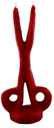 Aromasenses - Vela Tijera Roja - Velas Esotéricas para rituales varias formas y colores - Fuerza - Vitalidad - Tumba Trabajos - Atar y Cortar Amarres - Rompe Traumas - Desarrollo Personal