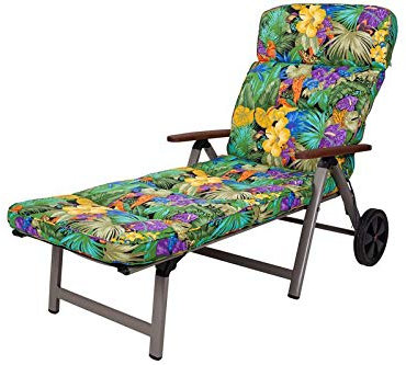 Kettler Polen KETTtex 8194 Auflage Rollliegen Kreta Papagei Sitzpolster 200x65x9 cm (ohne Liege)