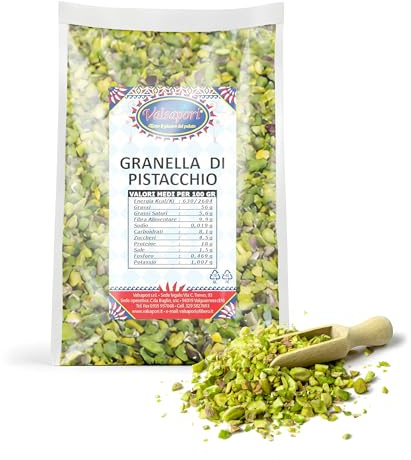 Valsapori - GRANELLA DI PISTACCHIO (100 gr) - PISTACCHIO PURO 100% | Pistacchio Americano Crudo Tritato, non Tostato, non Salato, Ricco di Magnesio - Pistacchio Selezionato, Qualità Elite