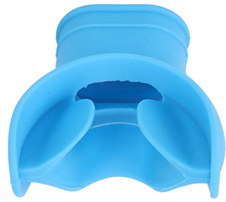 Haofy Tauch-Atemregler-Mundstück, geruchsfrei. Weiches und Elastisches Tauch-Mundstück. Ersetzt durch Einen Befestigungsgurt Zum Schnorcheln (Blau)