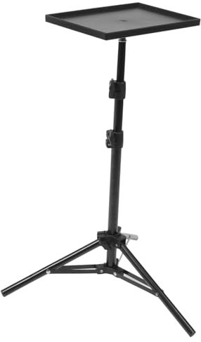 FUNOMOCYA Adjustable Projector Tripod Stand with Tray 1m Tall Support Rod for Outdoor and Indoor Use, Multifunctional Projector Accessories Suitable for Home Theater and Live Streaming