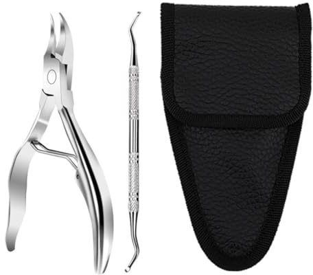 Healeved 1 Juego Conjunto manicura 2 piezas cortadoras cutículas alicates uñas caseros stainless steel cuidado personal recortadora herramienta pedicura cortadora uñas