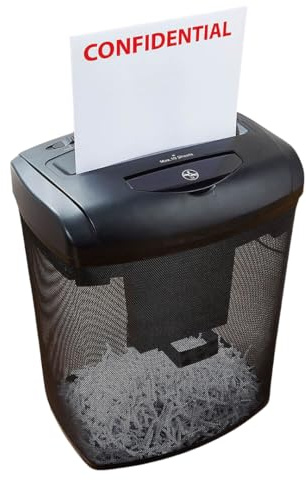 Coopers of Stortford - Cross Cut Paper Shredder with P4 Security Level - Shreds 10 Sheets, CDs & Bank Cards, Suitable for Office & Home Use - 21L Bin