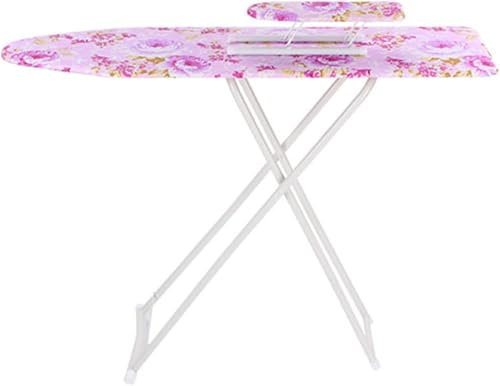 Folding Ironing Board, Space Saver Ironing Boards, Adjustable Height Up To 93cm, Lightweight Iron Board Rack Foldable Non Slip for Home, Household, Office, Bathroom