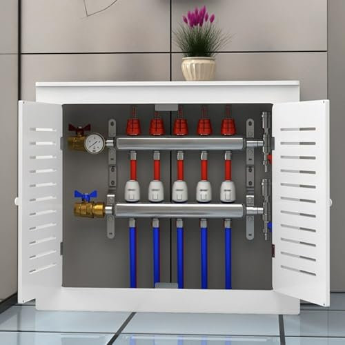 Radiator Cover Cabinet Shelf Double Doors Tall - Hide Cluttered Pipes, Home Decor - Small Radiator Covers