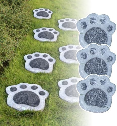 Trittsteine ​​für den Außenbereich, 6 Stück, Trittsteine ​​für den Garten, Pflastersteine, Garten-Trittsteine ​​für den Außenbereich, runde Trittsteine, dekorative Gartensteine, Trittsteine ​​für den