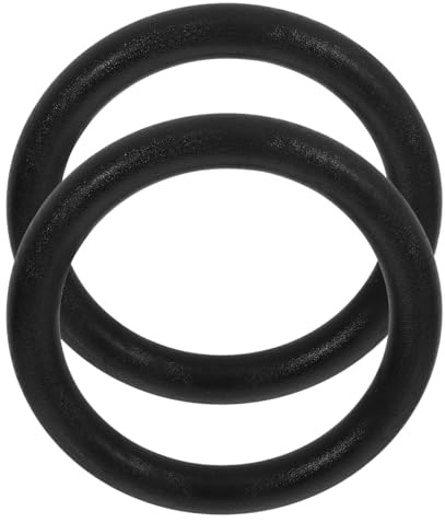 Anneome Fitness Rings Gymnastic Rings 23Cm Replacement Plastic Rings for Strength Training Bodyweight Exercise Adjustable Height Workout Rings for Upper Body Core