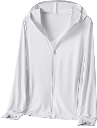 YOSUWOAI Camiseta UV para hombre, manga larga, UPF 50+, protección solar, chaqueta funcional de verano, de secado rápido, chaqueta ligera y transpirable, chaqueta deportiva fina, protección solar