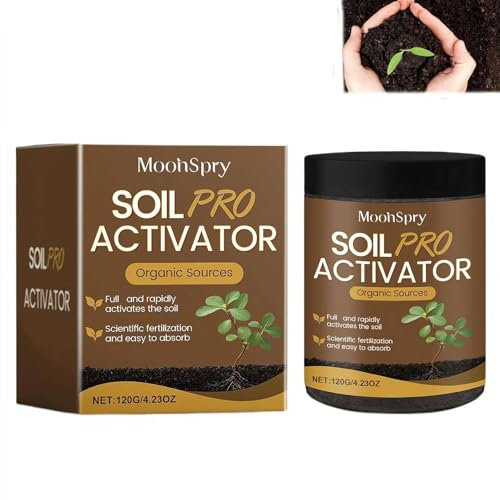 BBASILIYSD Soil Activated,Organic Soil Activator & Plant Fertilizer,Potting Mix,and Seedling Compost Prevent Compaction,House Plant Fertilizer,Enhance Growth for Vegetables & All Plants