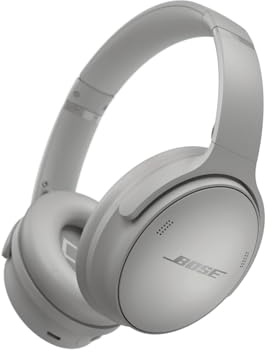Bose QuietComfort Kabellose Kopfhörer mit Mikrofon und Noise-Cancelling, Bluetooth-Over-Ear-Kopfhörer, Audiophile Kopfhörer, On-Ear-Kopfhörer mit Noise-Cancelling, bis 24h Akkulaufzeit, Mondlichtgrau