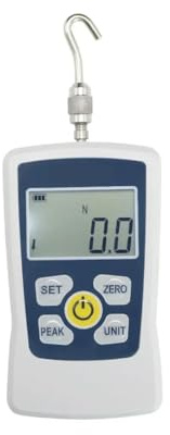 Medidor de fuerza portátil de 2 N a 500 N, medidor digital de fuerza de empuje y tracción, estuche de almacenamiento, pantalla LCD retroiluminada automática for laboratorio de enseñanza mecánica Prueb