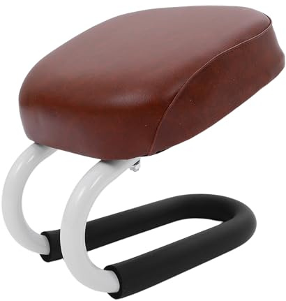 Mikinona Banco de Oración Acolchado para Meditación y Yoga Taburete Antideslizante Tamaño 2 Funda Marrón Asiento Ergonómico para Rodillas Portátil y Cómodo para Prácticas en Casa y