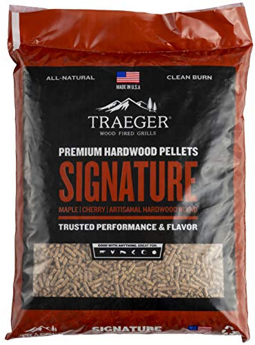 Traeger Grills Signature Blend 100% All-Natural Wood Pellets for Smokers and Pellet Grills, BBQ, Bake, Roast, and Grill, 20 lb. Bag