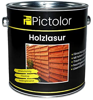 Pictolor Holzlasur 2,5 Liter Mahagoni