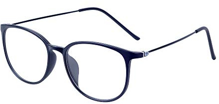 JoXiGo Brille Ohne Sehstärke für Damen Herren - Klar Linse TR90 Metall Brillenfassungen Ultraleicht(13g) - Brillenetuis