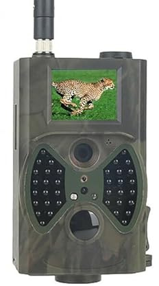 EACH ITALY Photopiège de chasse GSM HC-300M avec infrarouge 20 MP, vision nocturne, détection 25 m, IP66, support SIM, envoyer des images par MMS/E-Mail - Caméra extérieure CW562