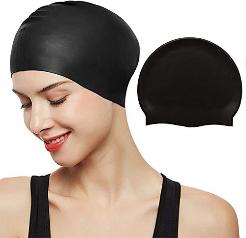 BETOY Gorro de baño, Gorro de Natación para Pelo Largo Infantil - Gorro Piscina - Gorro Natación Mujer y Hombre - - Gorros de Piscina Impermeables Infantil y Adultos