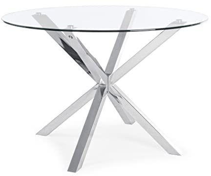 Fashion Commerce May Tisch, rund, Beine aus Stahl, Durchmesser 114 cm