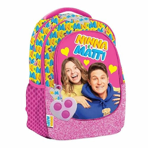 RT Mochila escolar Ovetto Ninna e Matti con Gadget, Rosa, talla unica