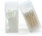 SwirlColor Cotton Bud Holder for Travel, 2 Pcs Portable Small Cotton Swab Holder Transparent Plastic Cotton Swab Mini Box for Storing Cotton Balls Cotton Swabs Flosser Toothpicks
