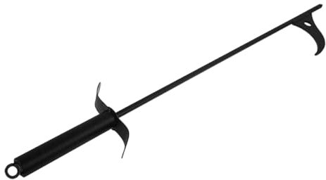 Cabilock Pinze per falò da attizzatoio con bruciatore di tronchi strumenti per il pozzo del attrezzo per braciere per attrezzi da gancio antincendio pinza