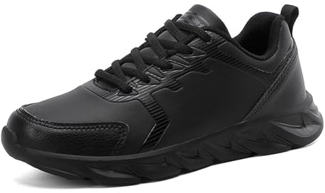 Chaussures de travail antidérapantes résistantes à l'eau pour femmes, chaussures de marche pour femmes Restaurants, chaussures noires d'entraînement confortables pour femmes, baskets confortables ( Co