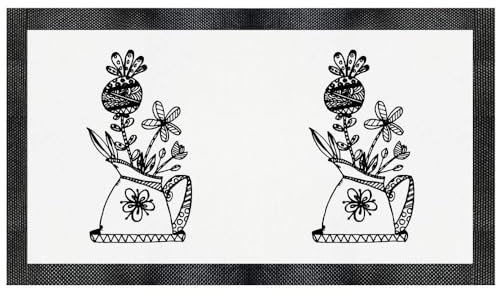 Azeeda 'Jug of Flowers' Pet Feeding Mat (PM00013494)