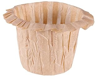 PRETYZOOM 30 Pezzi Pirottini per Muffin in Carta Design Cappello Color Khaki, Antiaderenti e Resistenti al Forno per Feste di Matrimonio e Shower