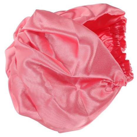 HAPINARY Silk Hair Wrap Für Schlafenden Haarschutz Satin Schlafhaube Für Locken Seidenhaube Für Damen Anti-verwirrung Haarkappe Wassermelonenrot