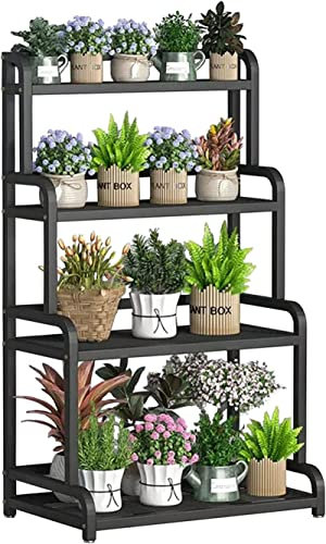 ACRaBoss Portafiori Alto Vaso per Fiori da Pavimento in Metferro Portavasi per Interni Ed Esterni Multiuso Angolo in Piedi Mensola per Patio Giardino Balcespositore Mensole/80 * 40 * 102Cm
