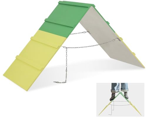 WHXGG Dogs Agility A-Frame Klettergerüst für Hunde, rutschfest, Agility-Trainingsgerät, Agility-Trainingsausrüstung, Agilityausrüstung für Hunde, Agility-Kurs-Ausrüstung für alle Rassen, Hunde,