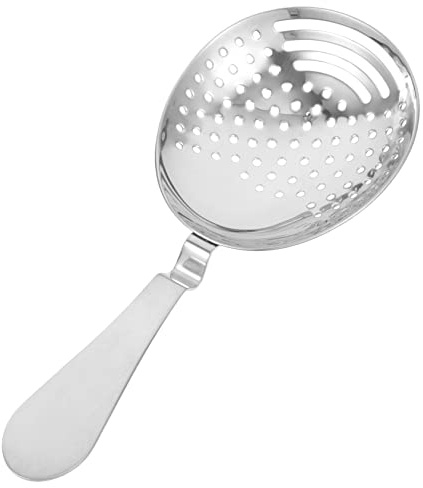 TIDTALEO Colino Da Cocktail in Acciaio Inossidabile Per Bar Colino Per Mescolare e Filtrare Cubetti Di Ghiaccio Per Cocktail Freddi Adatto Per Bar Hotel e Casa Design Monoblocco Ergonomico