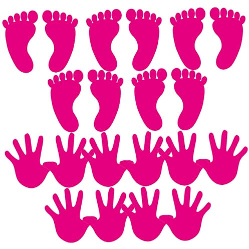 TOYANDONA 10 -wandsticker Aus Selbstklebend Für Babyzimmer Und Klassenzimmer Fußabdruck-wandsticker Und Langlebig Einfache Dekoration