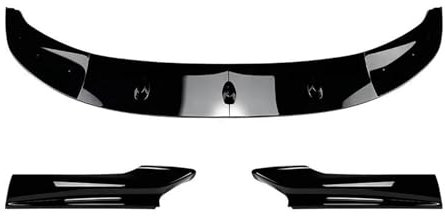 ECKBRJA Auto Frontspoiler Für 5er F10 F11 520 523 525 535 530 MS&Port 2011-2017 Frontstoßstangenlippe Bodykit Spoiler Autosplitter Stoßstangen Canardlippe(Glänzend schwarz)